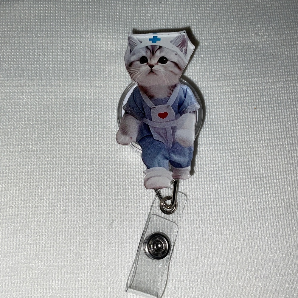 Healthcare Worker Pull  String Badge -Nurse , CMA, Techs Etc